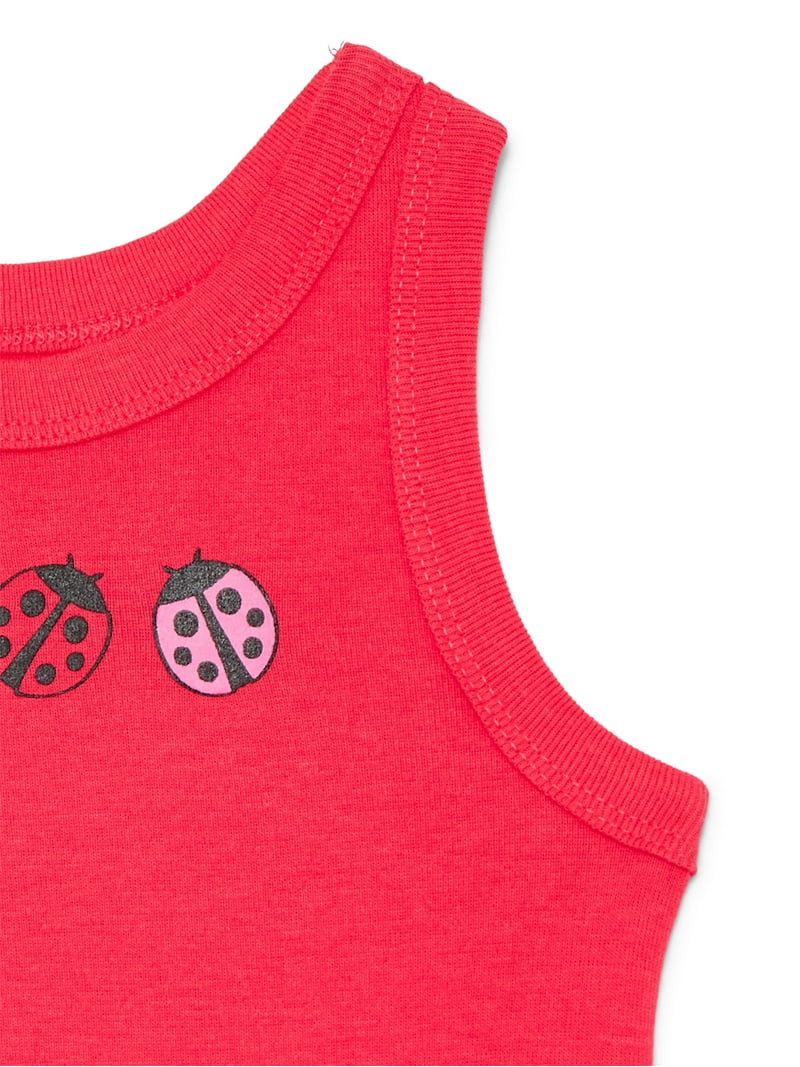 Wonder Nation Toddler Girls Ribbed Tank Top, Sizes 18M-5T | Walmart (US)