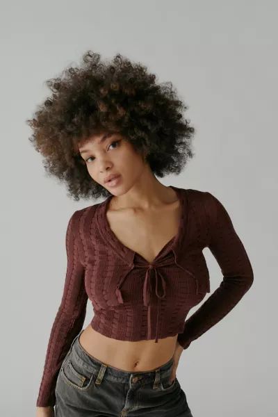 UO Mimi Tied Cardigan | Urban Outfitters (US and RoW)