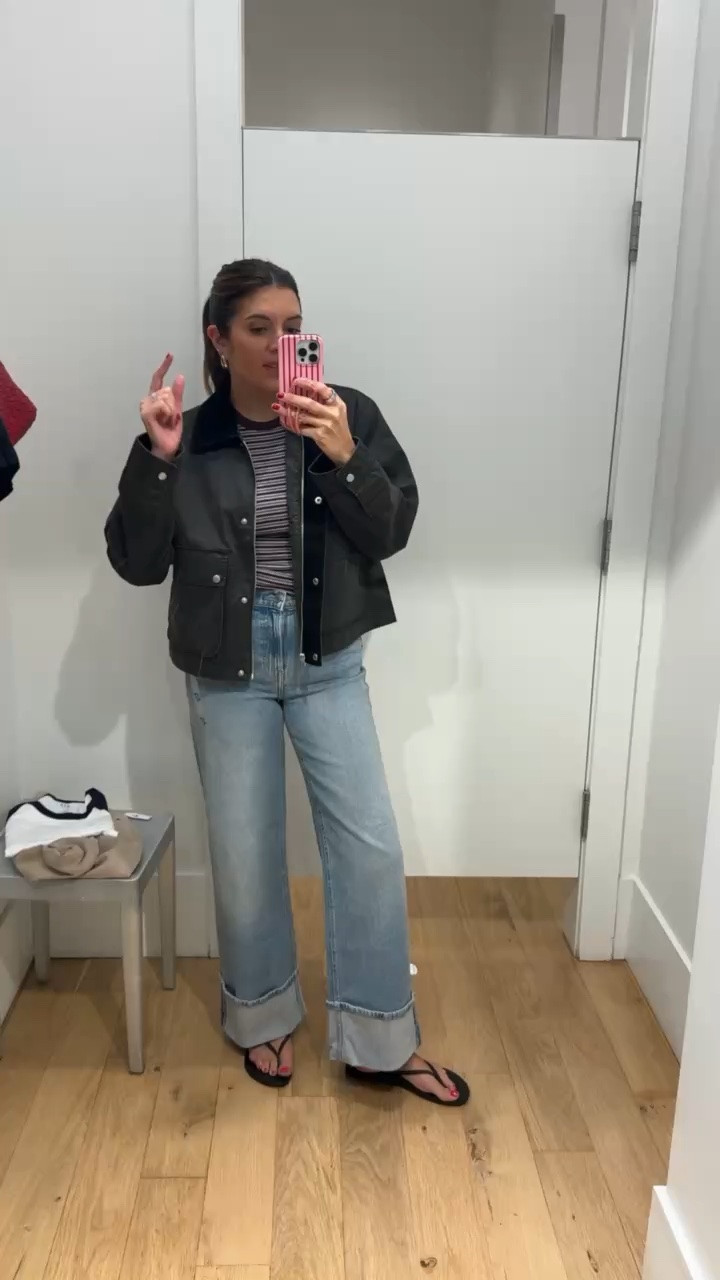 The cutest barn jacket now on sale at Gap! I’m 5’7” in a size small in the jacket and top, 4 in the cuffed jeans!

#LTKSaleAlert #LTKTall #LTKOver40