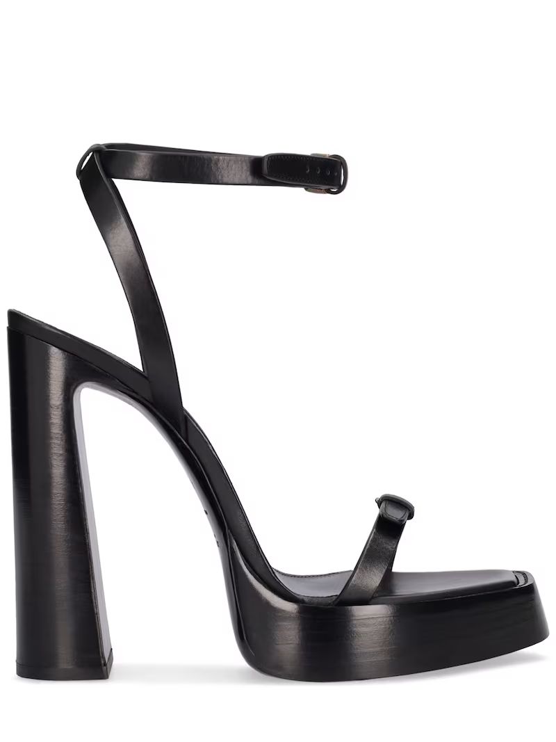 105mm platz leather sandals - Saint Laurent - Women | Luisaviaroma | Luisaviaroma