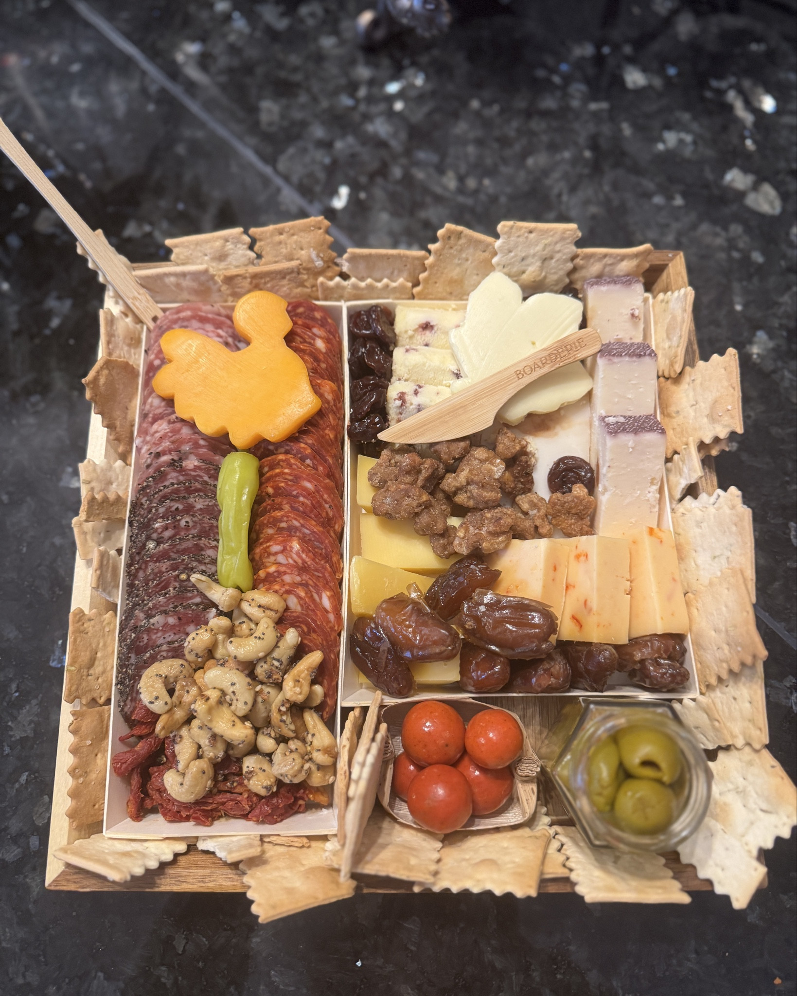 If you are pinched for time this holiday order a Boarderie charcuterie tray!! 

They are chef made boards delivered right to your door! They come in various sizes to fit your needs and are decorated for the holidays!! 
Val ordered this small one for Thanksgiving and it was a hit!!

#LTKOver40 #LTKfoodie #LTKHoliday