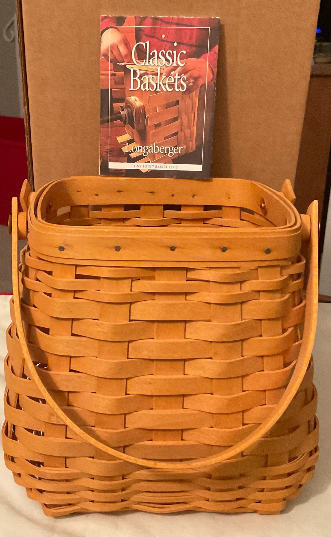 2002 Longaberger Tiny Tote Basket - Etsy | Etsy (US)
