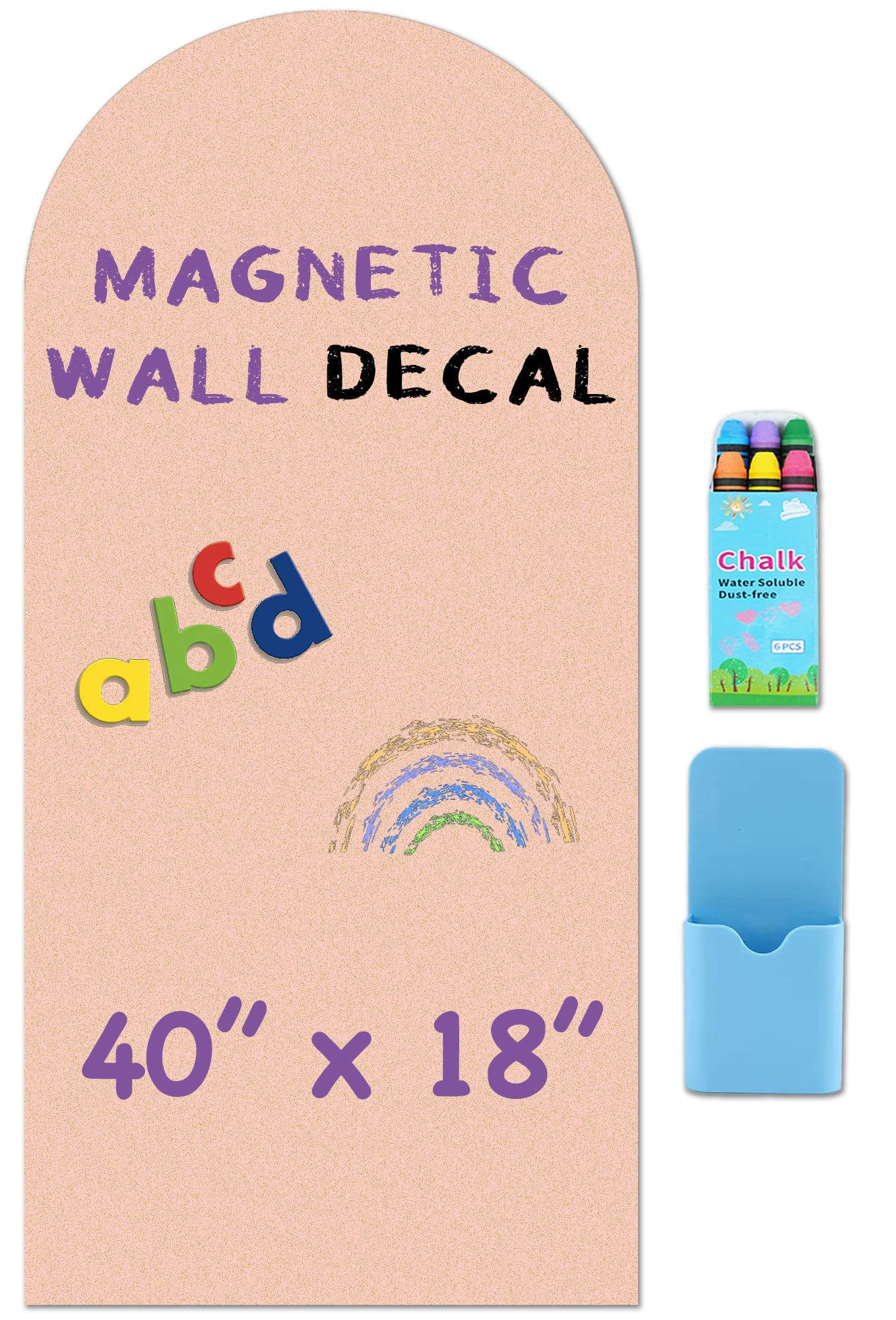Calcomanía magnética para pared, 40 x 18 pulgadas, acabado mate, pizarra para pared, tablero ma... | Amazon (US)