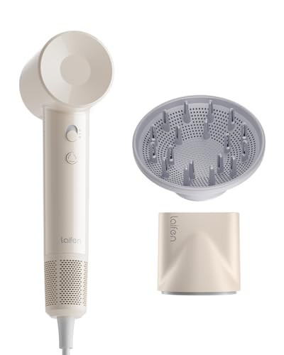 Laifen SE Lite Hair Dryer, Negative Ionic Blow Dryer with 100,000 RPM Brushless Motor for Fast Drying, High-Speed Low Noise Thermo-Control Hair Dryer with Lightweight Design and 2 Nozzles | Amazon (US)