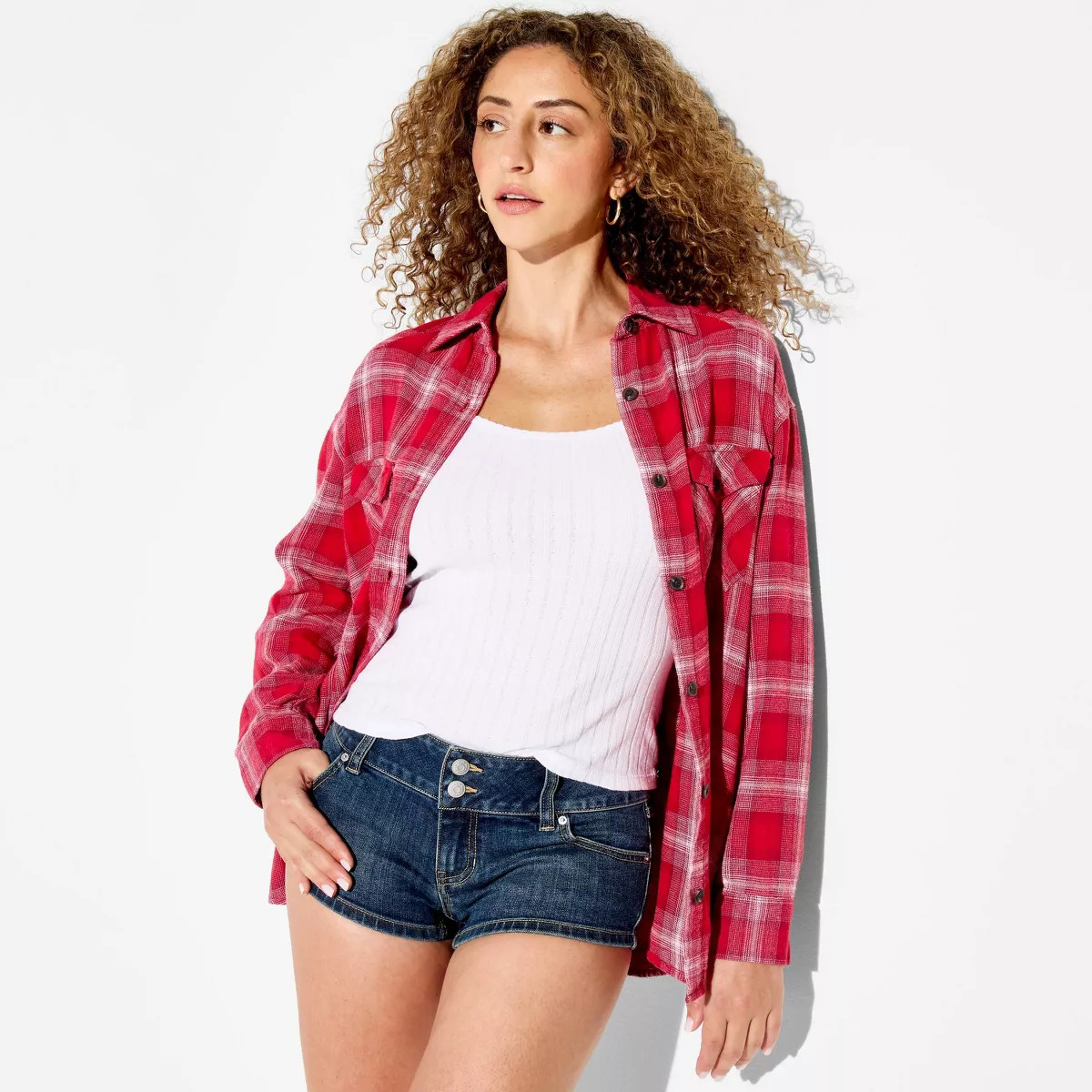 Women's Low-Rise Micro Denim Shorts - Wild Fable™ Medium Wash 00 | Target