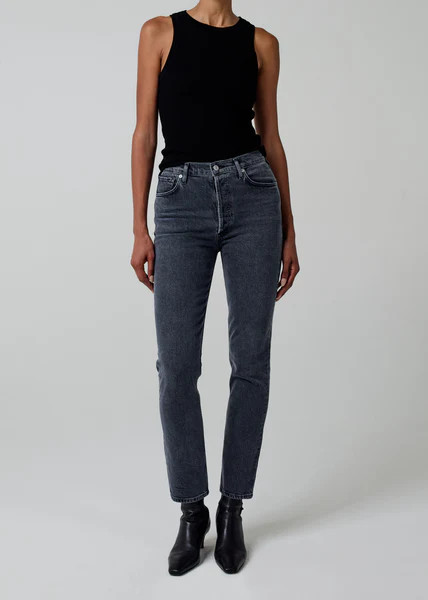 Charlotte High Rise Straight Fit in Whisper | Citizens of Humanity