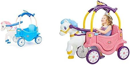Amazon.com: Little Tikes Princess Horse & Carriage - Frosty Blue Ride-On & Princess Horse & Carri... | Amazon (US)