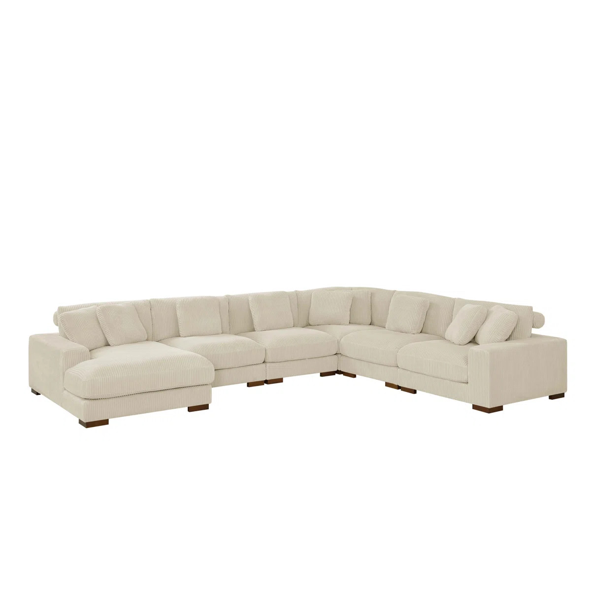 Amritbir Corduroy U-Shaped Sectional Right Hand Facing | Wayfair North America
