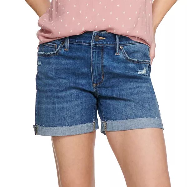 Women's Sonoma Goods For Life® High-Waist 5" Jean Shorts | Kohl's