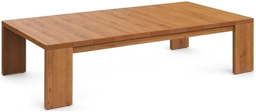 Modway Tahoe Acacia Wood Rectangular Outdoor Patio Coffee Table in Natural - Ideal as Garden Coff... | Amazon (US)