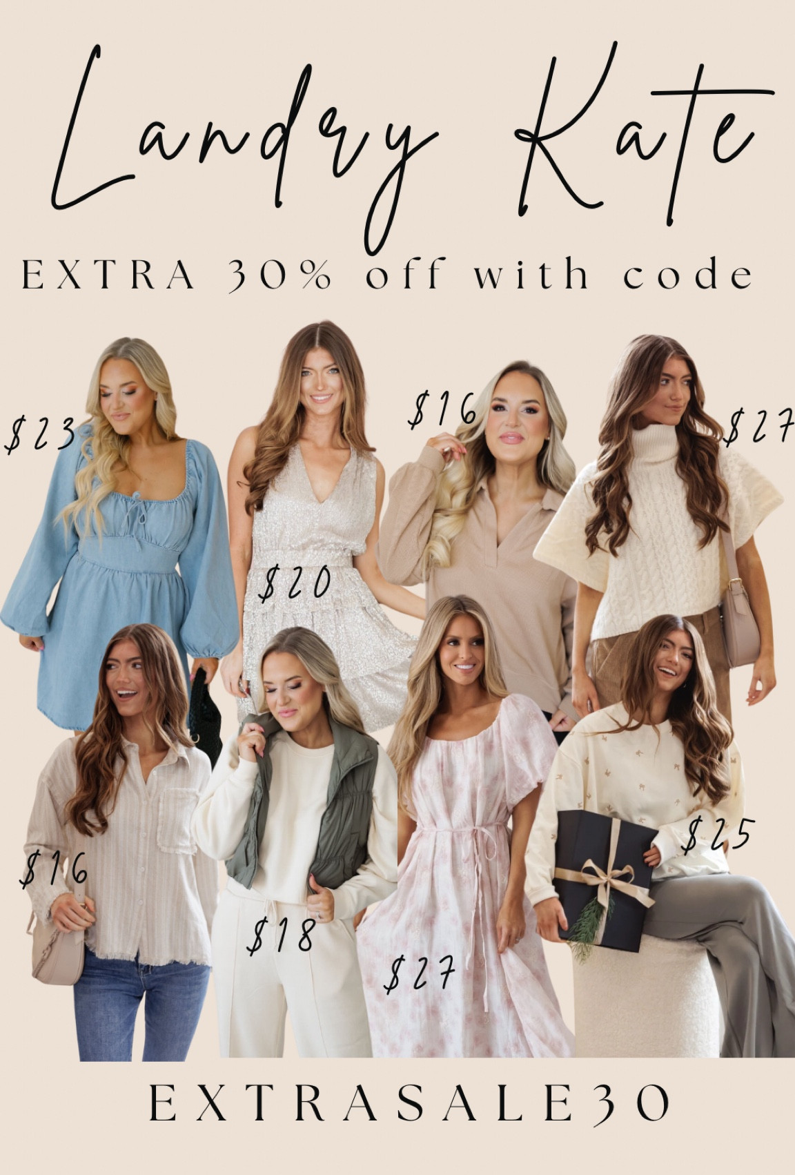 So many cute items on MAJOR sale 😍 Use code EXTRASALE30 for sale items and LACEY25 sitewide!

#LTKStyleTip #LTKFindsUnder50 #LTKSaleAlert