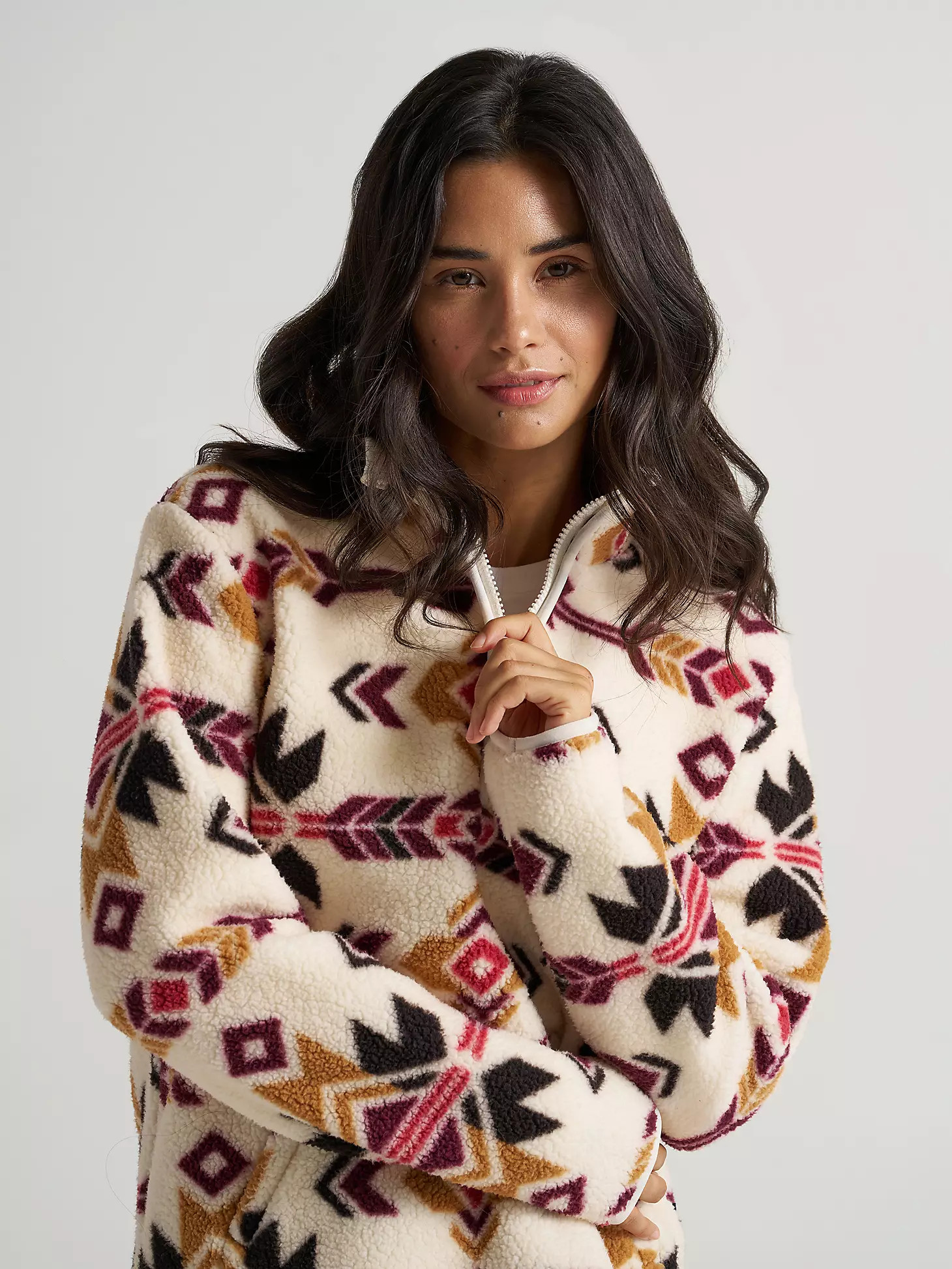 Women's Wrangler Retro® Quarter-Zip Sherpa Pullover | Wrangler