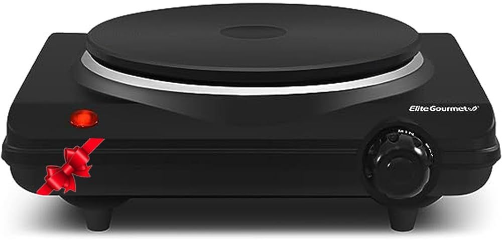 Elite Gourmet ESB-301BF Countertop Single Cast Iron Burner, 1000 Watts Electric Hot Plate, Temper... | Amazon (CA)