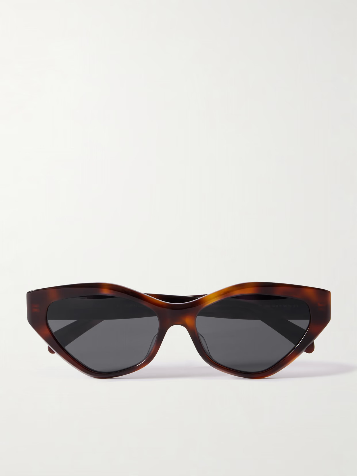 CELINE Eyewear - Triomphe Cat-eye Tortoiseshell Acetate Sunglasses - Brown | NET-A-PORTER (US)