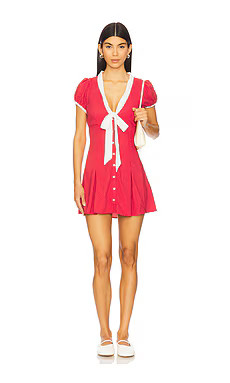 Frankies Bikinis Manhattan Crepe Dress in Ladybug Print from Revolve.com | Revolve Clothing (Global)