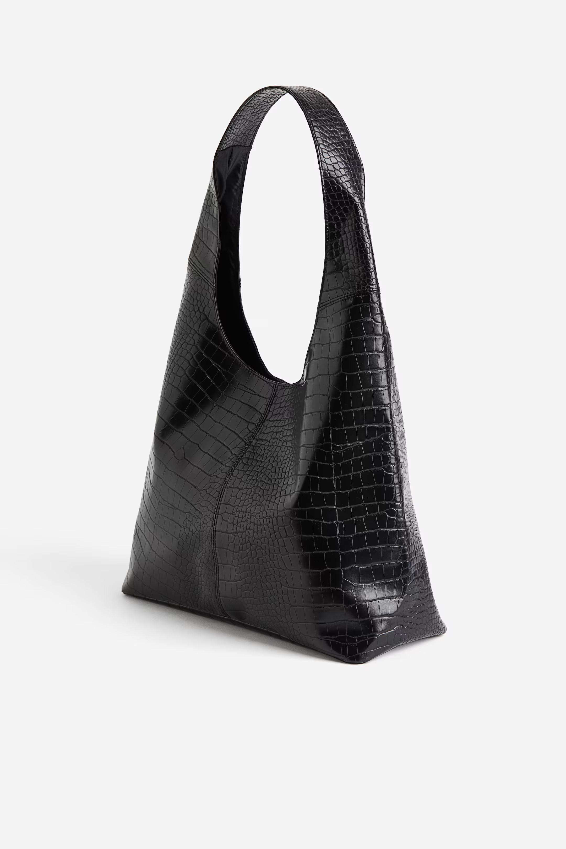 Coated Shoulder Bag - Black - Ladies | H&M US | H&M (US + CA)