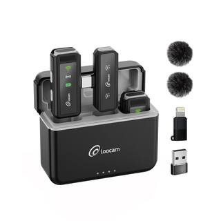Wireless Lavalier Microphone-Noise Cancellation, 131 ft. Range, Long Battery, Plug and Play for Podcast, Interview, Vlog | The Home Depot
