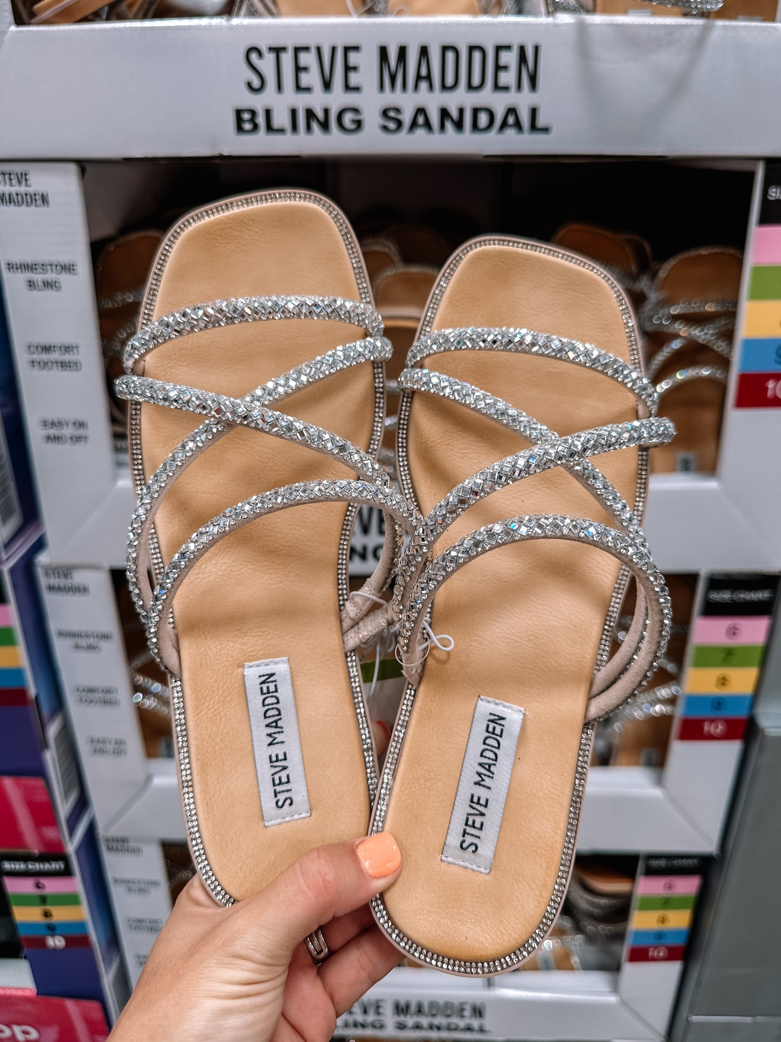 Steve madden women's reason best sale jeweled sandals