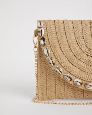 Shell Embellished Detail Clutch | Simply Be | Simply Be (UK)