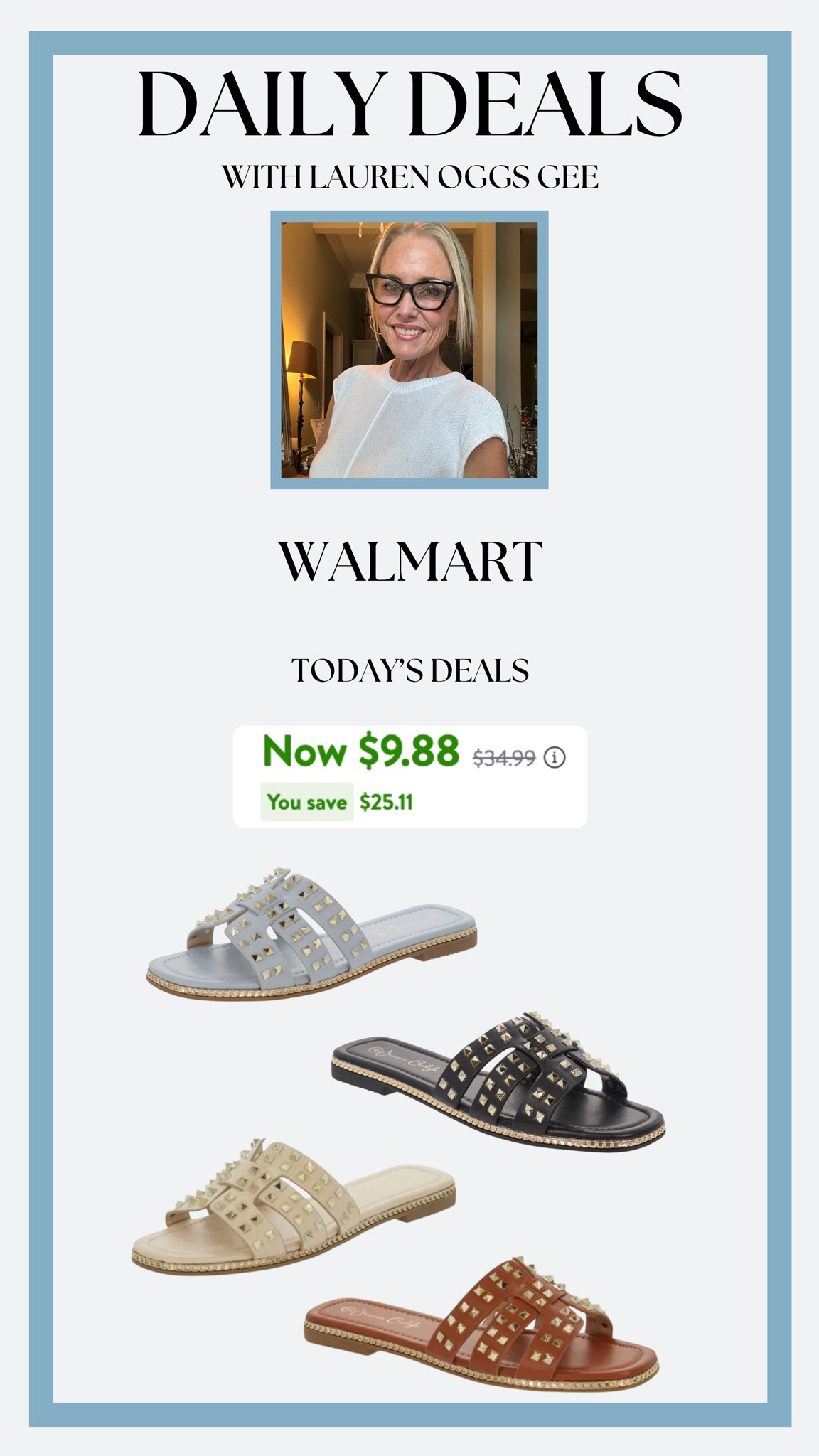 WALMART SUMMER SAVINGS! 

These sandals are to die for! So gorgeous with the studded detail. This detailing is very trendy right now in big designer brands, so only $10 for these is AMAZING!!!!



#LTKSummerSales #LTKShoeCrush #LTKSaleAlert