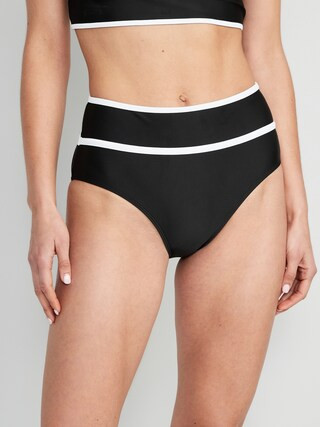 High-Waisted Bikini Swim Bottoms for Women | Old Navy (US)