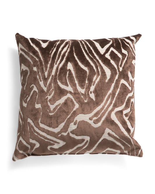 Made In Usa 22x22 Zuniga Luxe Velvet Printed Pillow | TJ Maxx