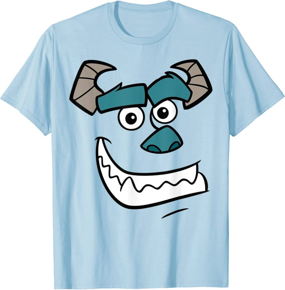 Disney Pixar Monsters Inc Sulley Face Costume T-Shirt | Amazon (US)