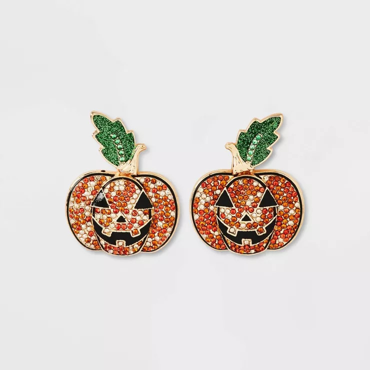 SUGARFIX by BaubleBar 'Squash the Competition' Statement Halloween Earrings - Orange | Target