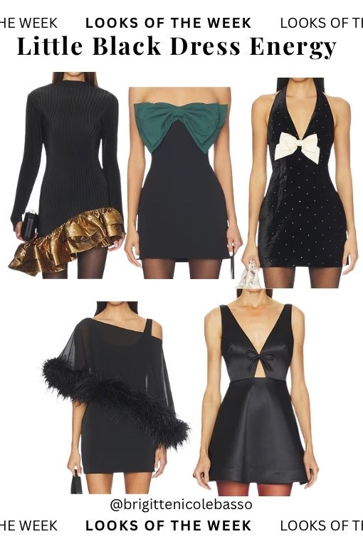 Black mini dresses, little black dress outfit, LBD holiday edit, black cocktail dress, black satin mini, velvet black dress, feather sleeve dress, gold hem dress, black bow mini dress, NYE black dress, winter date night outfit, party dress roundup, going out outfits, holiday black dress, Christmas party look, birthday outfit ideas, sleek black mini dress, strapless black dress, cut-out black dress.

#LTKHoliday #LTKCyberWeek #LTKSeasonal