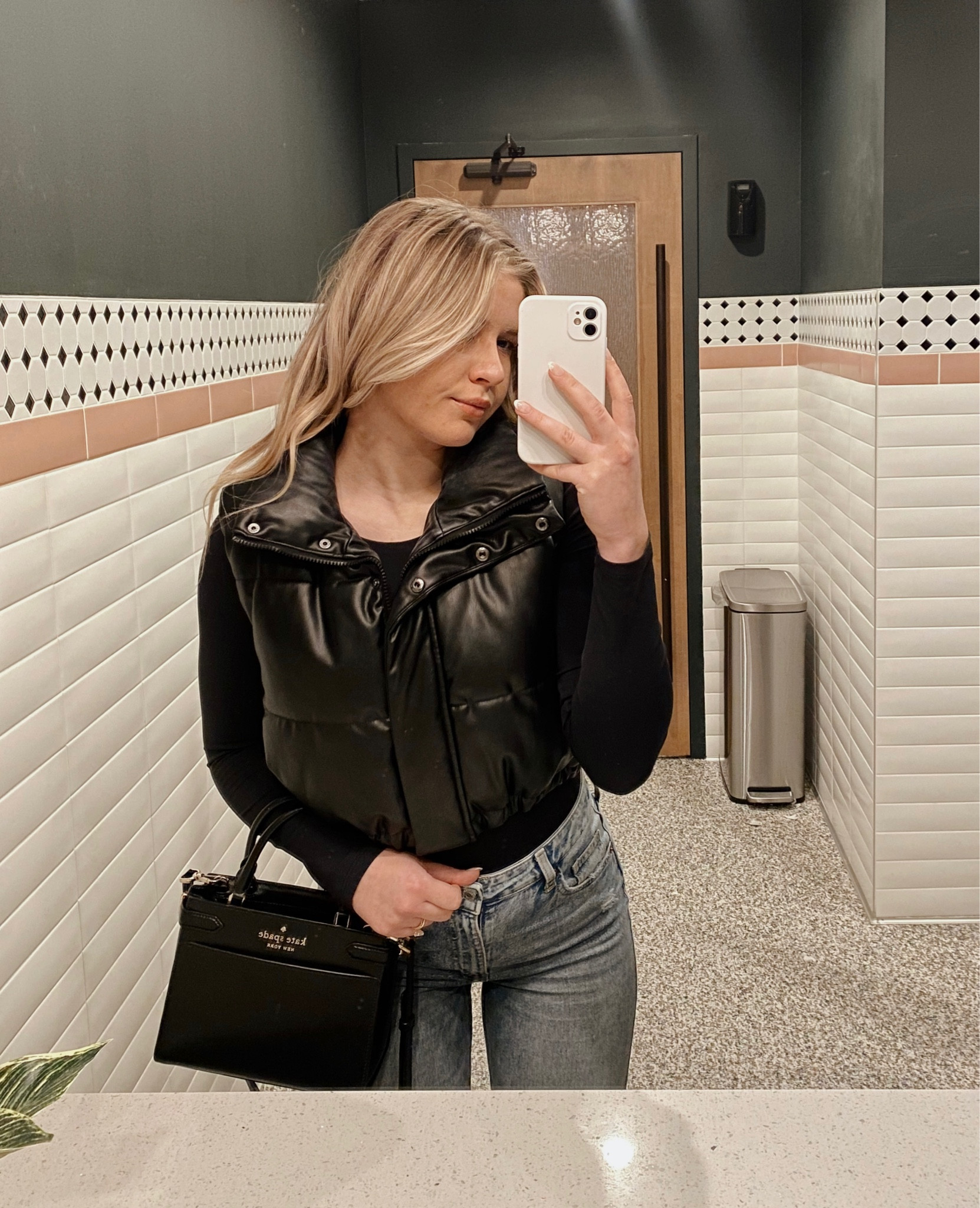 a closer feature on the leather puffer vest because you all are loving it!! 🖤

#Sweepstakes

#LTKFestival #LTKstyletip #LTKSeasonal