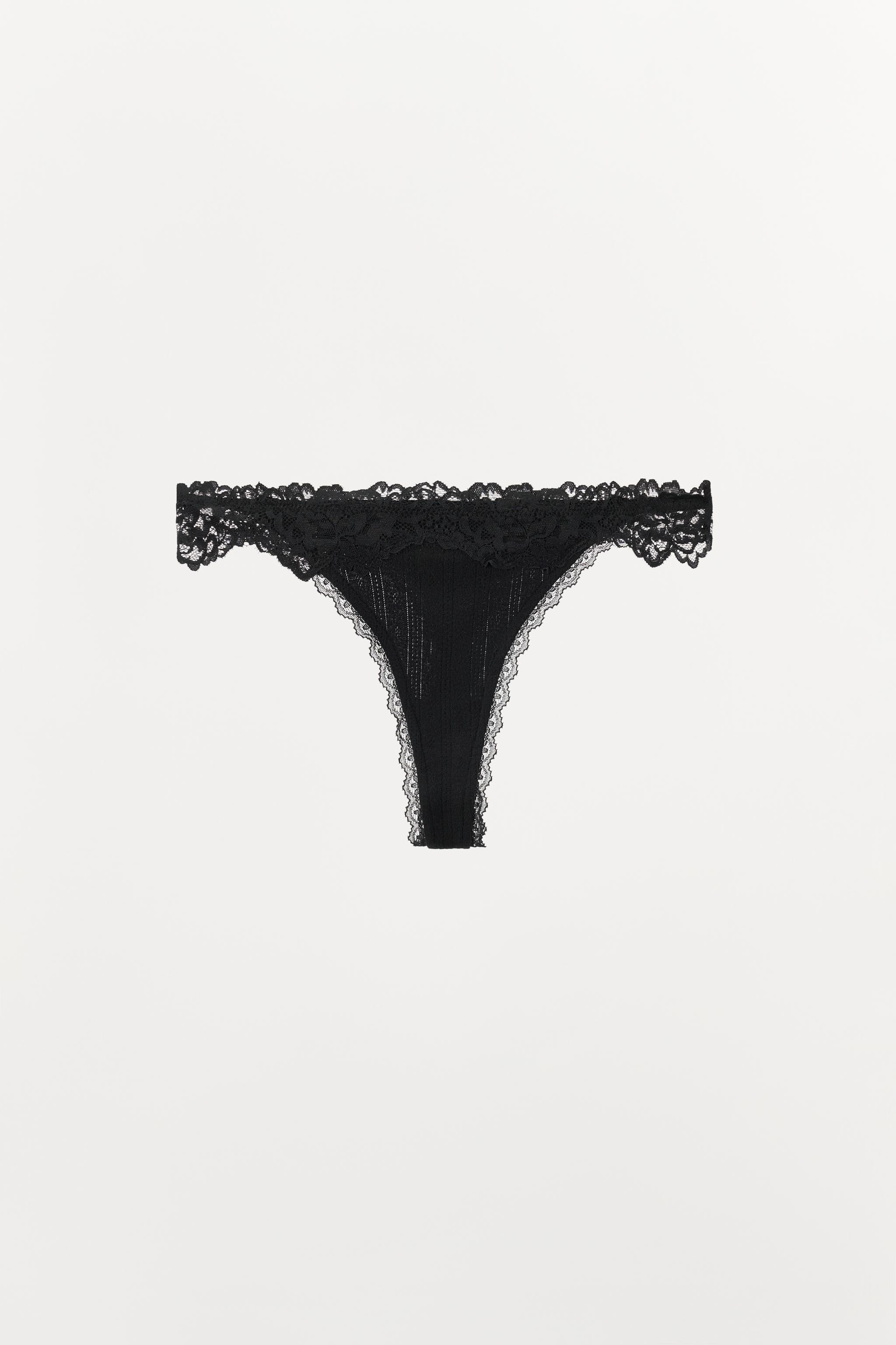 POINTELLE LACE THONG | Zara US