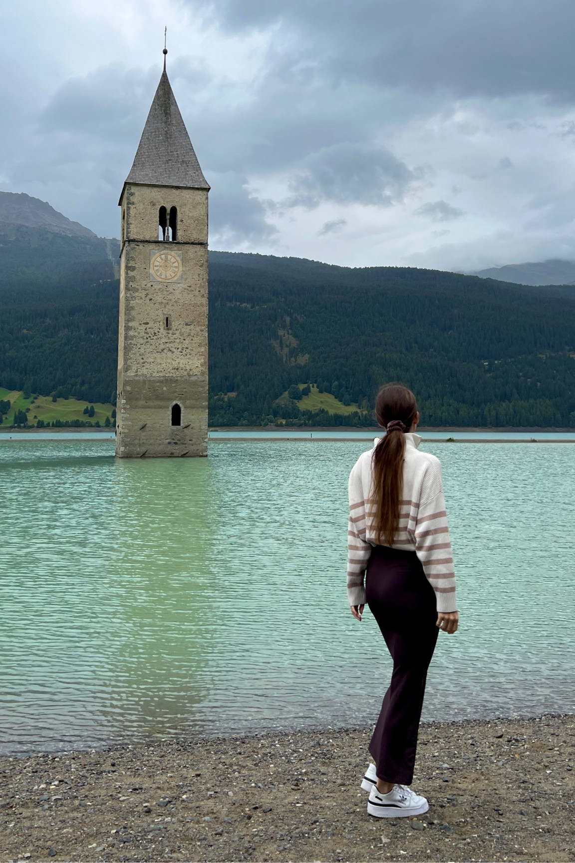 Cozy fall outfit, stripped sweater and bodycon maxi dress styled as a skirt 🍂🤍

#LTKSeasonal #LTKfindsunder50 #LTKeurope
