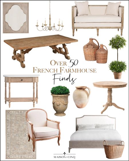 Sharing tons of fab French and European inspired furniture and decor!

#homedecor #diningtable #coffeetable #frenchfarmhouse #frenchcountry #armchair #mirror #sidetable #rusticvase #mirror #chandelier 



#LTKstyletip #LTKfindsunder50 #LTKhome