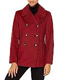 Calvin Klein Petite Womens Double Breasted Peacoat, RED, 6P | Amazon (US)