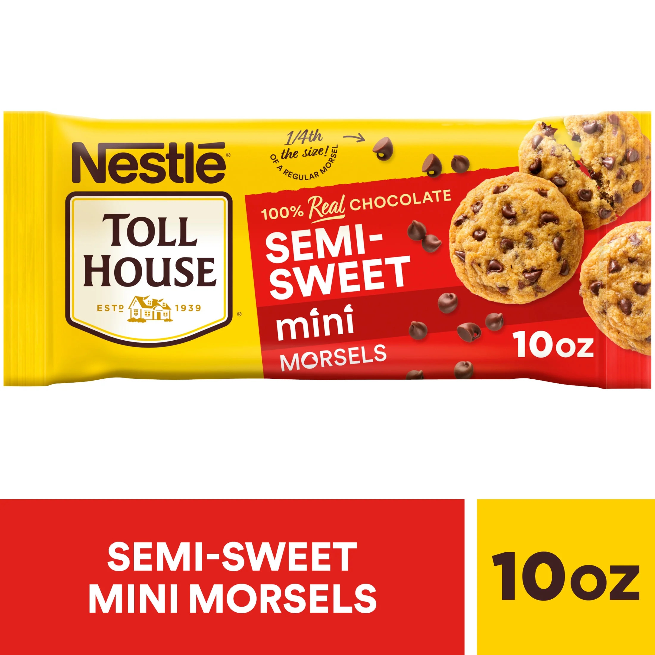 Nestle Toll House Semi Sweet Chocolate Mini Regular Baking Chips for Thanksgiving Baking, Morsels... | Walmart (US)