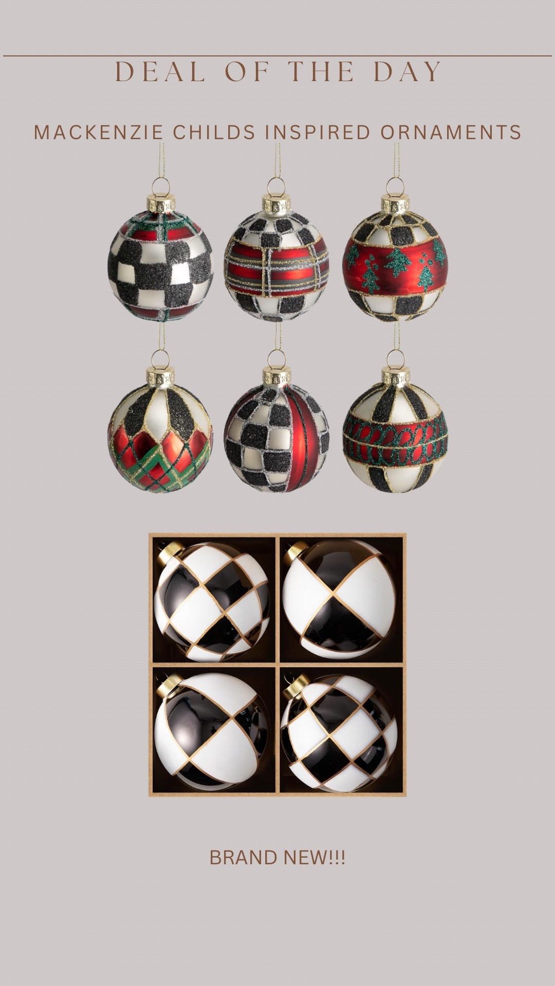 Unbelievable 🤯🤯🤯😍😍😍 brand new Mackenzie Childs inspired ornaments on Amazon!!! I’ve never seen these shared before, so run!! These will sellout🚨

#LTKHoliday #LTKSaleAlert #LTKSeasonal