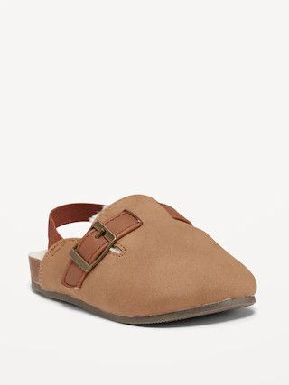 Faux-Suede Faux-Fur-Lined Clog Shoes for Baby | Old Navy (US)