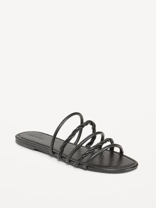 Faux-Leather Tubular-Twist Sandals for Women | Old Navy (US)