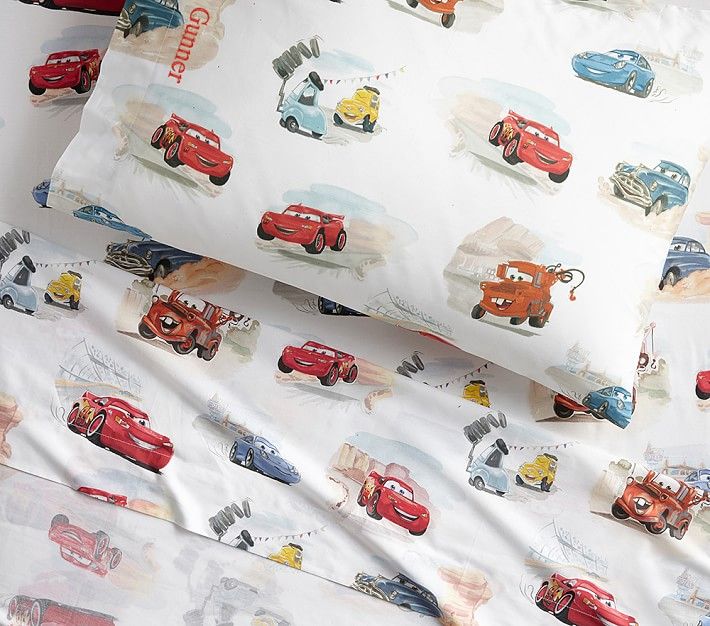 Disney and Pixar Cars Organic Sheet Set & Pillowcases | Pottery Barn Kids