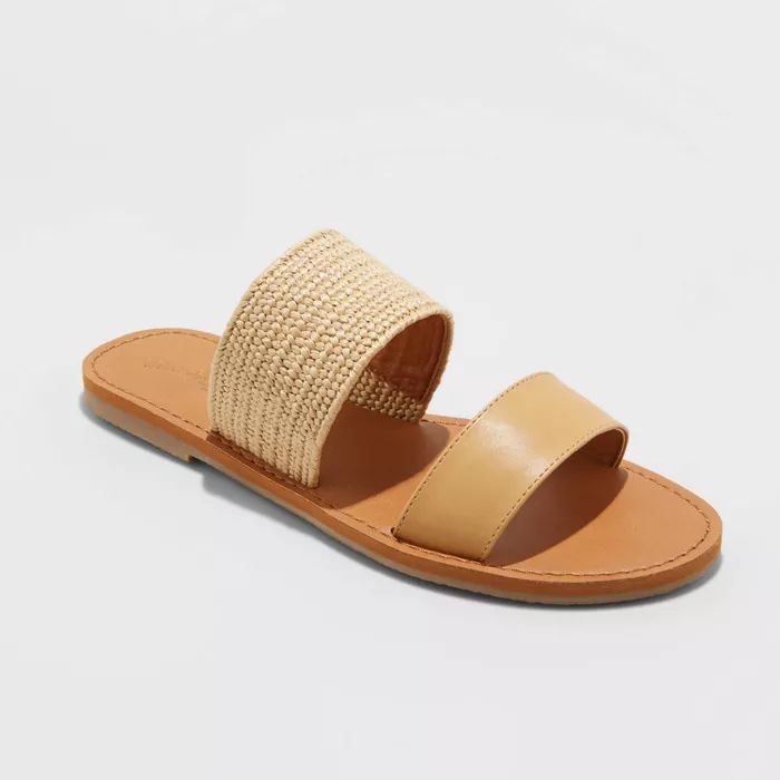 Women's Paulette Two Band Slide Sandals - Universal Thread™ | Target