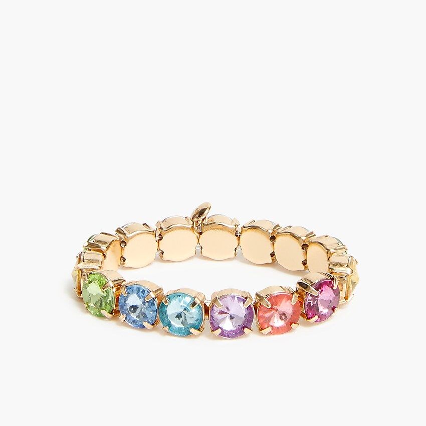 Girls' rainbow gem bracelet | J.Crew Factory