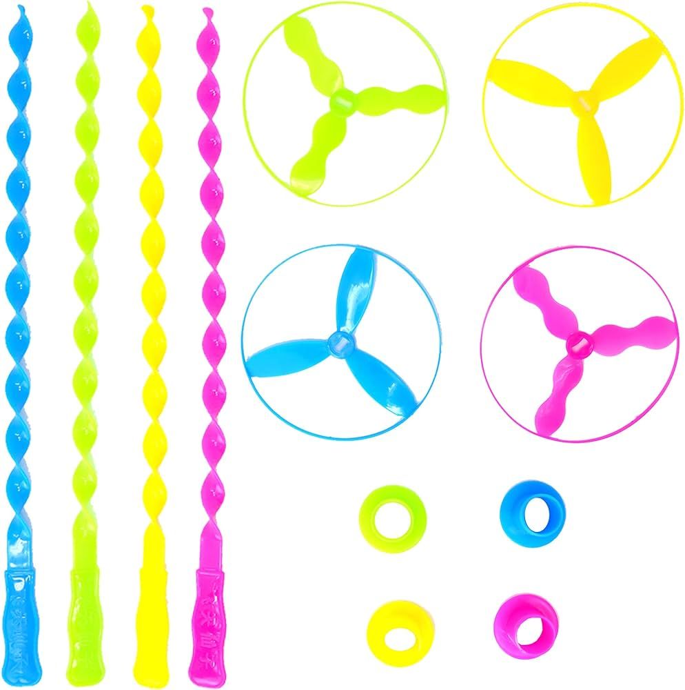 Big Mo's Toys Flying Discs - Twist Disc Flyer Saucers for Party Favors and Prizes - 40 Sets | Amazon (US)