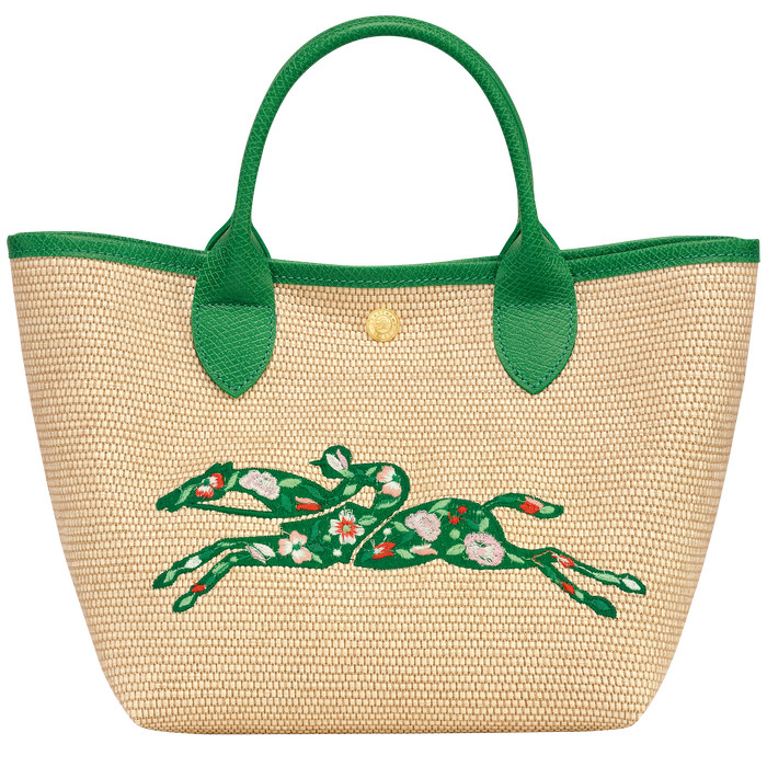 Basket bag S Le Panier Pliage Green (10144HCE129) | Longchamp US | Longchamp