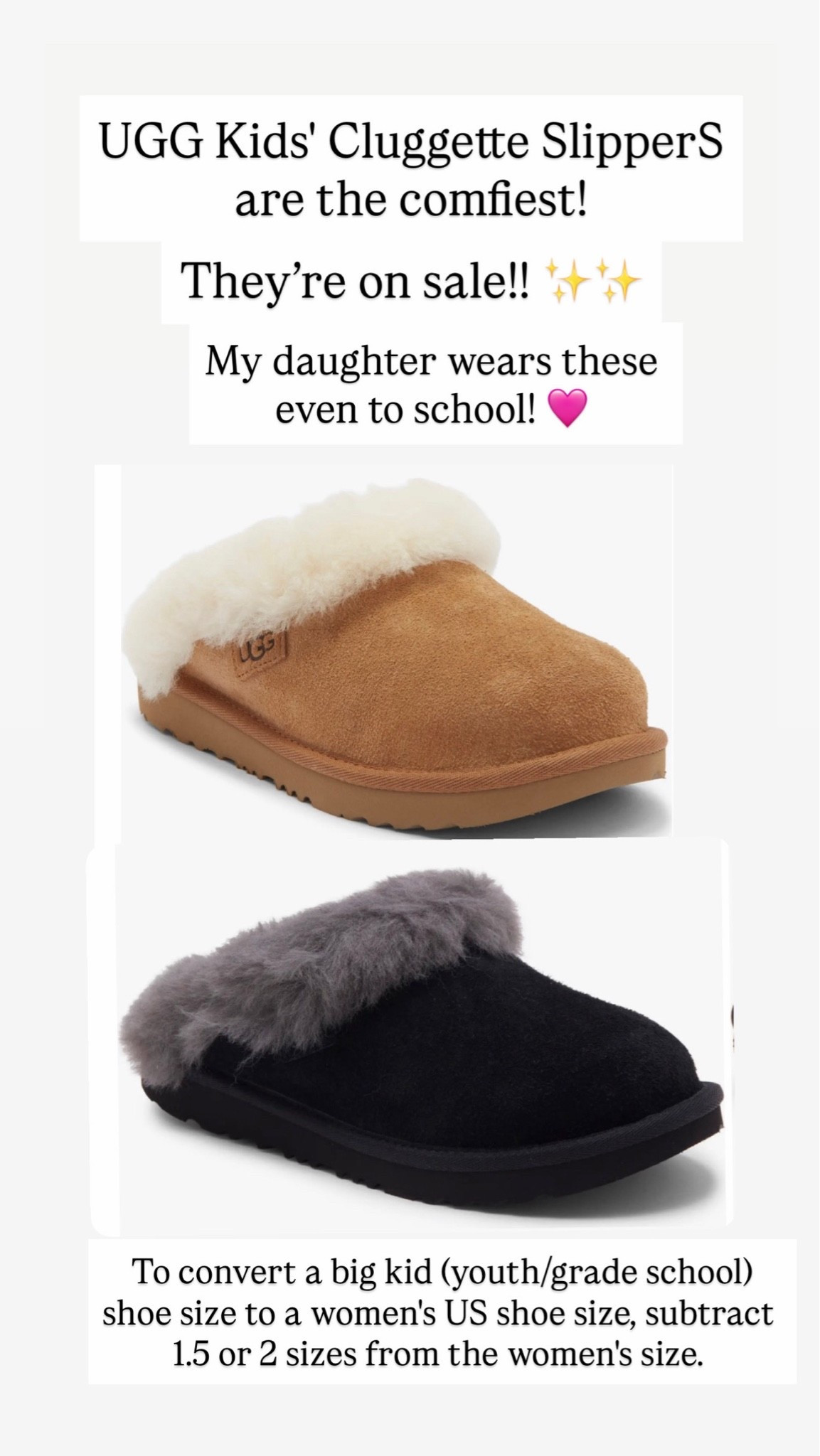 UGG CLUGGETTE SLIPPERS

#LTKKids #LTKSaleAlert