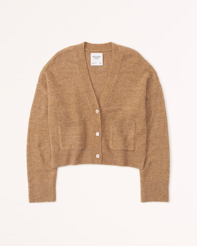 Classic Short Cardigan Brown Cardigan Cardigans Tan Cardigan Fall Outfits 2022 Abercrombie Outfit | Abercrombie & Fitch (US)