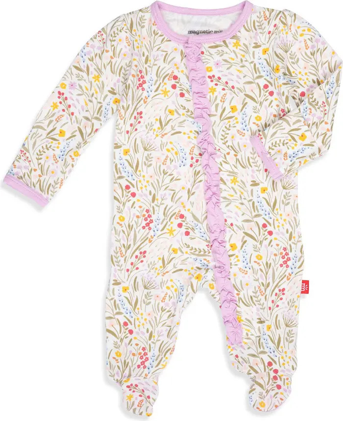 Ashleigh Ruffle Magnetic Footie | Nordstrom