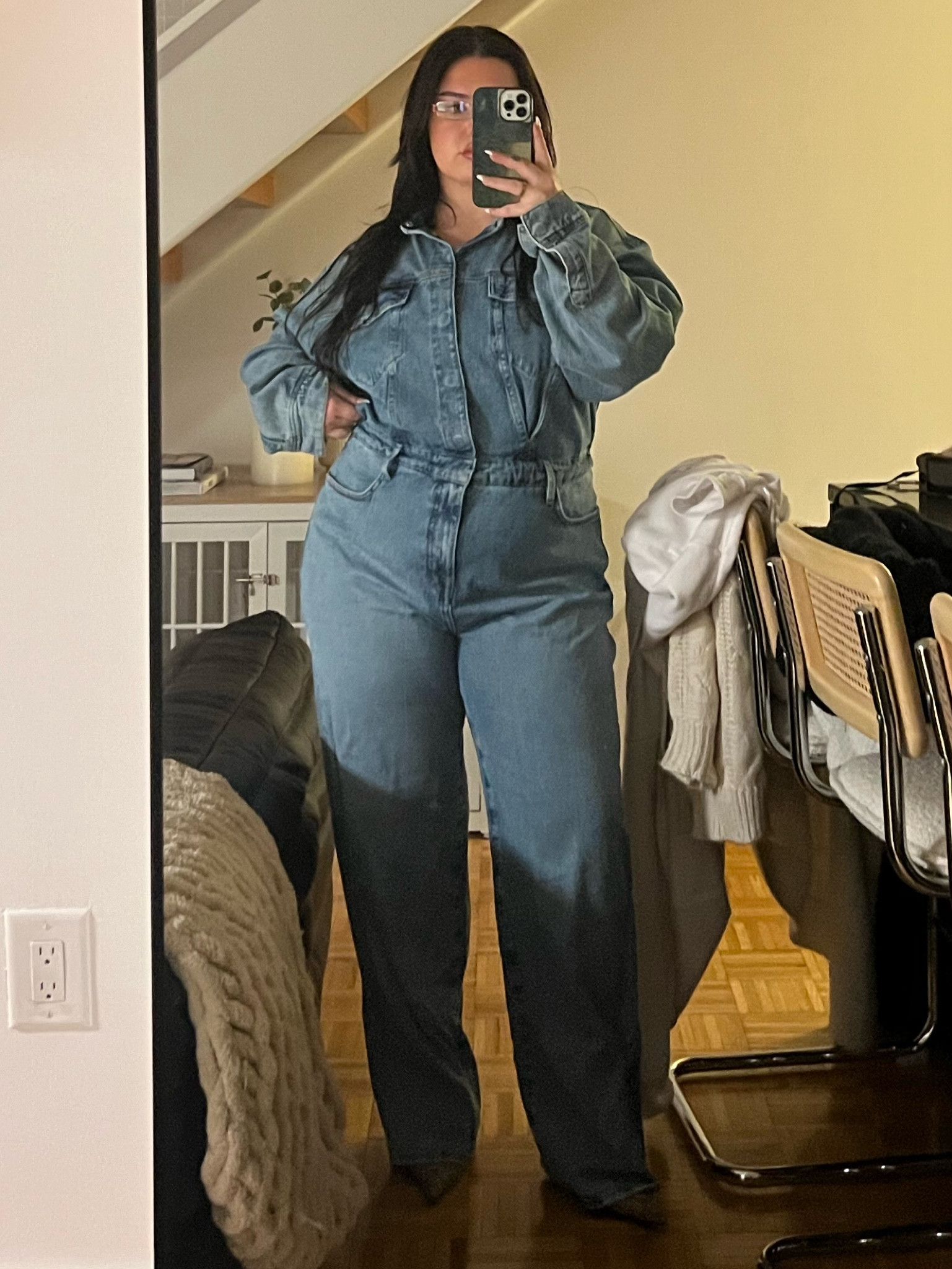 this denim jumpsuit 

#LTKMostLoved #LTKSeasonal #LTKStyleTip