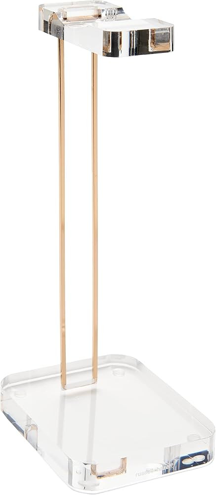 russell+hazel Acrylic Headphones Stand, Office Accessories, Clear, with Gold Hardware, 4” x 5... | Amazon (US)