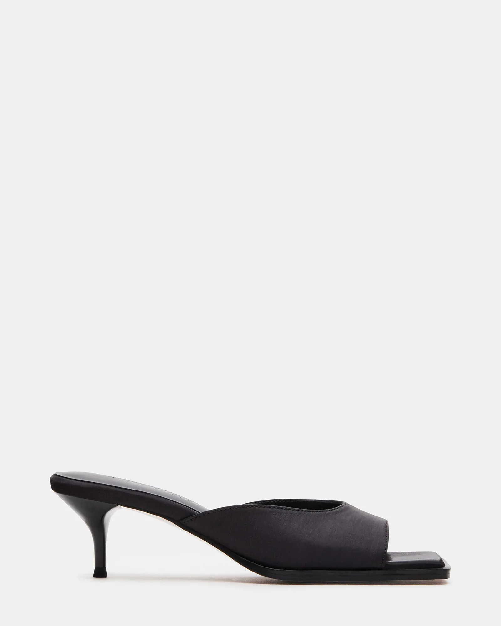GEM Black Mule Kitten Heels | Women's Designer Heels | Steve Madden (Canada)