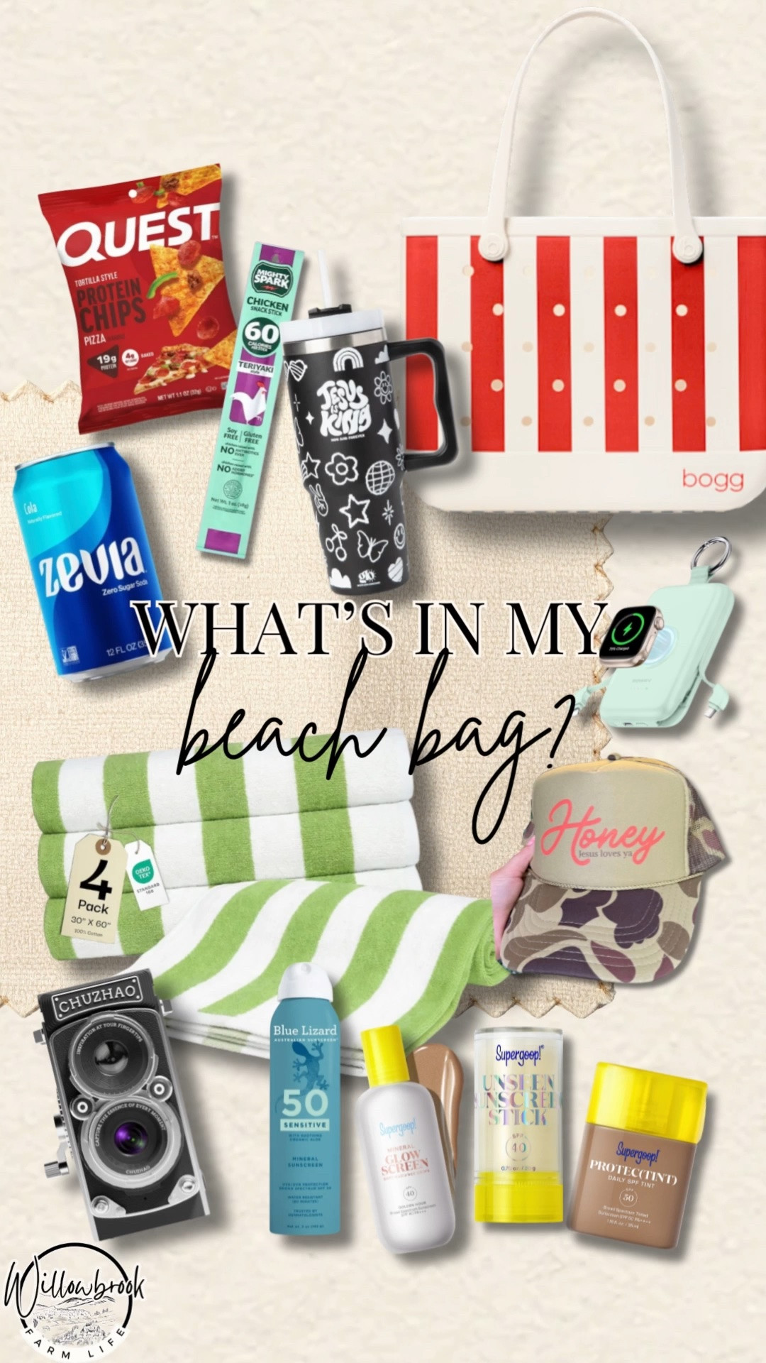 What’s in my beach bag! 
My vacation must have’s.

#LTKSeasonal #LTKTravel #LTKSaleAlert
